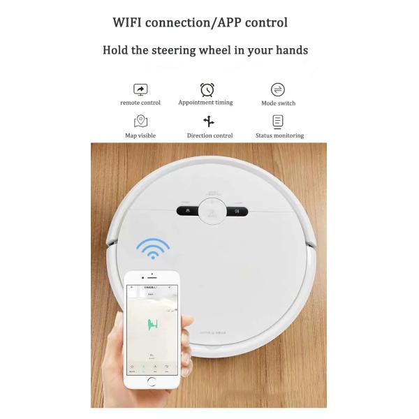 Tuya Smart Robot Vacuum Cleaner Wifi App Control Floor Sweeping Robot With Water Tank