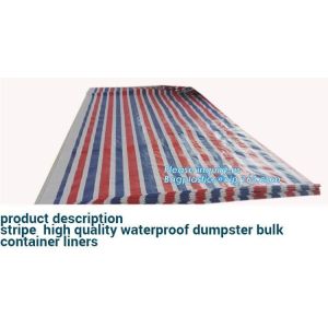 6Mil Drawstring White Waterproof Dumpster Container Liners,Recycled PE Dumpster