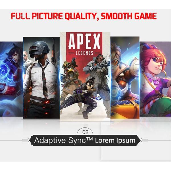 Ultra Wide 2K 38.5 Inch Gaming Desktop Monitor 1440P 165hz Freesync