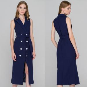 Quality Alibaba wholesale blue sleeveless blazer dress for sale