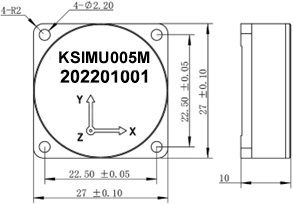 KSIMU005M Three Axis Quartz IMU MEMS Accelerometer Sensor