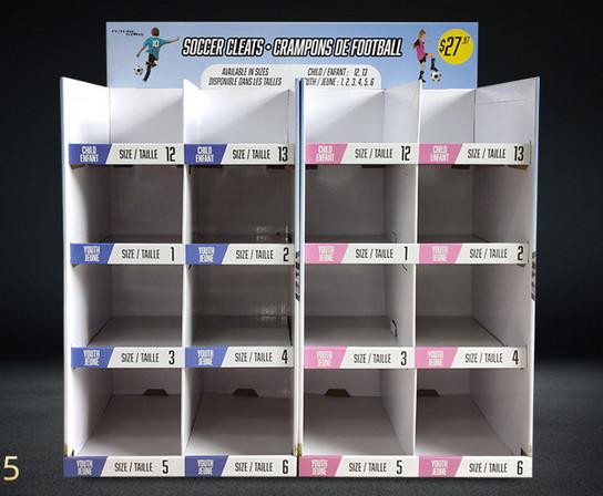 Buy B Flute Recyclable Cardboard Shelf Display Offset Printing at wholesale prices