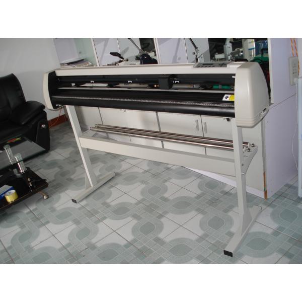 1.35 Meters Vinyl Cutting Plotter Machine With Double Cutter Position / Pressing Strips