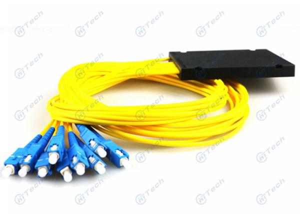 Buy FTTH / FTTB / FTTX ABS Box PLC Splitter , High Return Loss 1x8 PLC Optical Splitter at wholesale prices