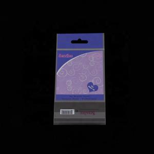 Quality Custom printing self adhesive plastic BOPP header card bag with butterfly hole for sale