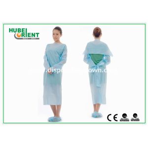 Quality Protective &amp; Waterproof Disposable Use CPE Gown With Thumb Loop for protect body from pollution for sale
