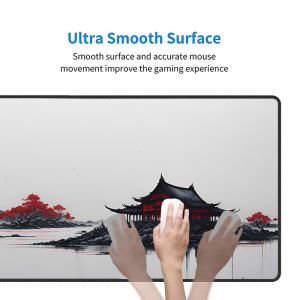 Custom Chinese Landscape Style Gaming Mousepad Sublimation Printing Rectangle