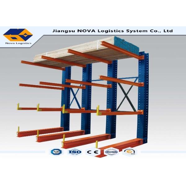 Supply Chain 800 mm Length Cantilever Storage Racks 100 Kg Upright Load