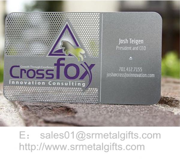 Photo chemical etching business cards
