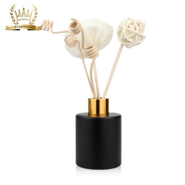 Round 30ml 50ml Diffuser Glass Bottle Black Reed Diffuser Bottle