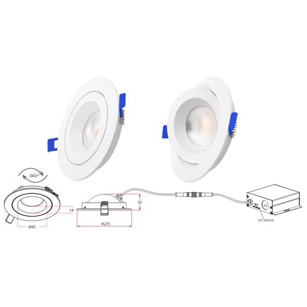 FCC Passed Dimmable LED Downlights