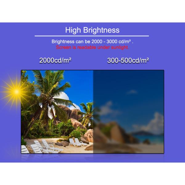 Double Sided LCD 2000nits Digital Window Signage 50inch Wall Hanging