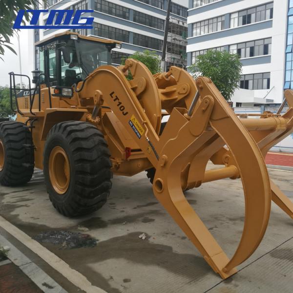 Buy LTMG 10 Ton Farm Tractor Loader Grapple , Atv Wood Grapple Hydraulic Log Loader With Trailer at wholesale prices