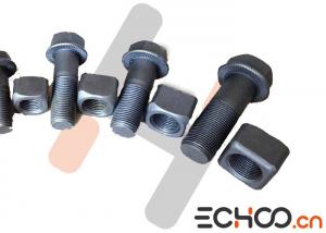 Quality Shantui Bulldozer Track Nuts And Bolts , D155 Stainless Steel Nuts And Bolts for sale