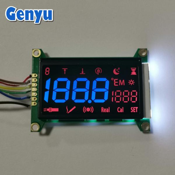 Buy Blue Segments VA LCD Module Black 5V LCD Display White Backlight With PCB at wholesale prices