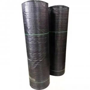 Quality 100% Polypropylene Woven Geotextile Fabric Black Agricultural Weed Mat for sale