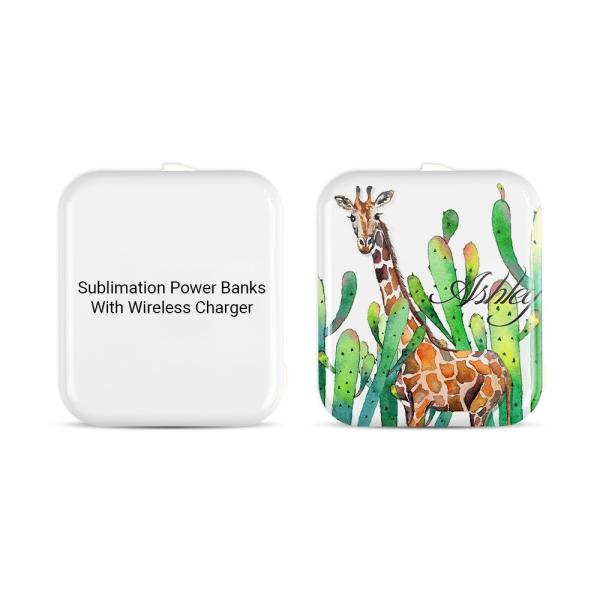 Custom Logo Blank Sublimation Power Bank 10000mAh Li Polymer Portable Wireless Magnetic Phone Charger Power Bank For Iphone