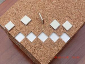 Quality Cork Pads with self-adhesive / Glass protection adhesive cork pads / spacer separator pads for sale