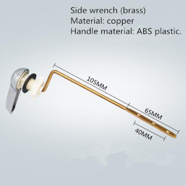ABS Straight Toilet Cistern Side Lever Handle For Toilet Seat Accessories