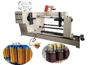 Quality PLC Control Reactor Automatic Coil Winding Machine With Flat Or Round Wire for sale