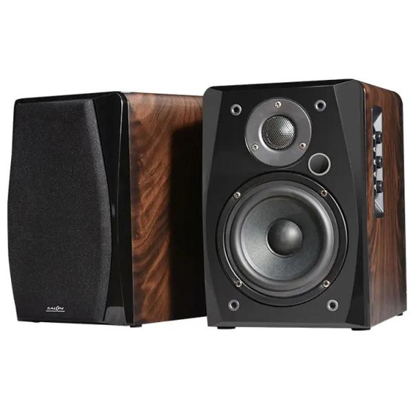 Buy 6 Ohms Wireless Active Bookshelf Speaker Stereo 100W Power Output at wholesale prices