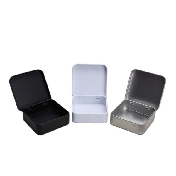 Buy Rectangular Chocolate Printed Tin Boxes Multipurpose Recyclable at wholesale prices