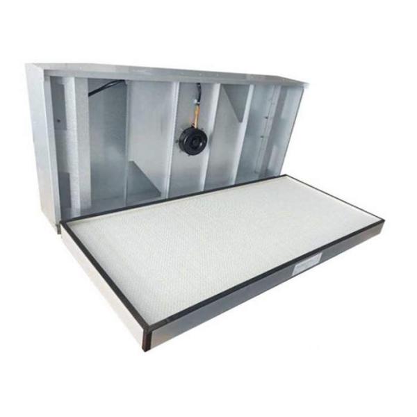 Clean Room Hepa Fan Filter Unit Coil Filtered Exhaust Fan Galvanized Plate