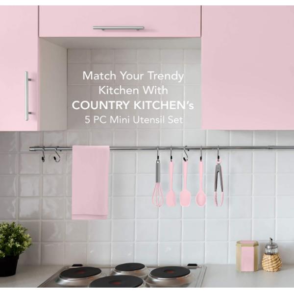 Kitchen 5 Piece Silicone Cooking Utensils Easy To Clean Silicone Kitchen Utensil Set