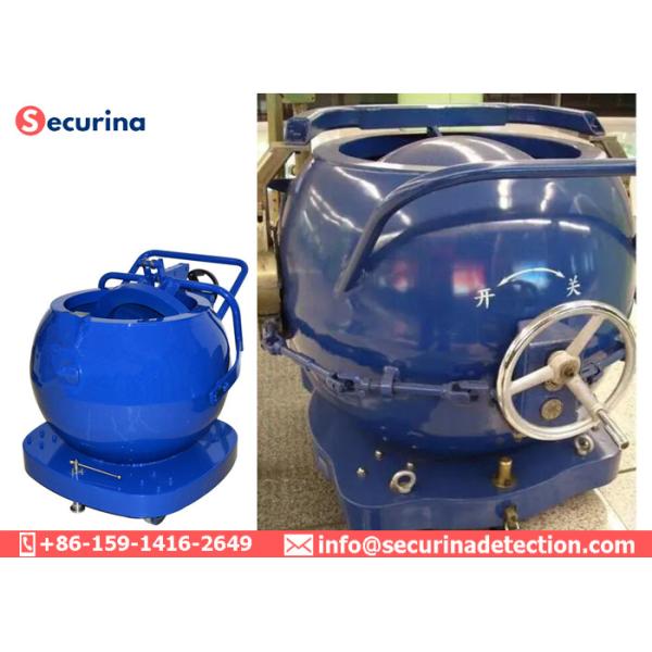 3.0kgs TNT Exploding Bomb Disposal Explosive Containment Vessel With Four Wheels