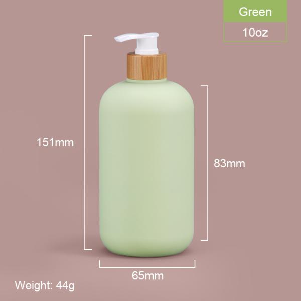 400ml 500ml Soft Touch Cosmetic Squeeze Bottle With Bamboo Lid For Shampoo Body Butter Lotion