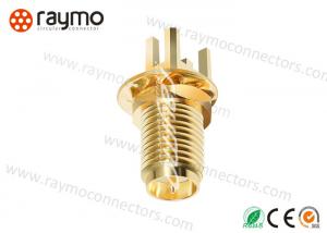 China Interconnections 50 Ohm Miniature Circular Connectors , Rf Connector With Gold Plated on sale