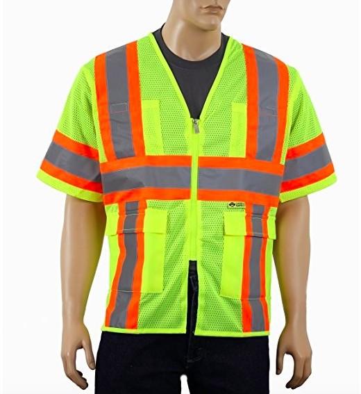 Buy Breathable Reflective Safety Vest , Class 3 Outdoor Protective Reflective Work Vest at wholesale prices