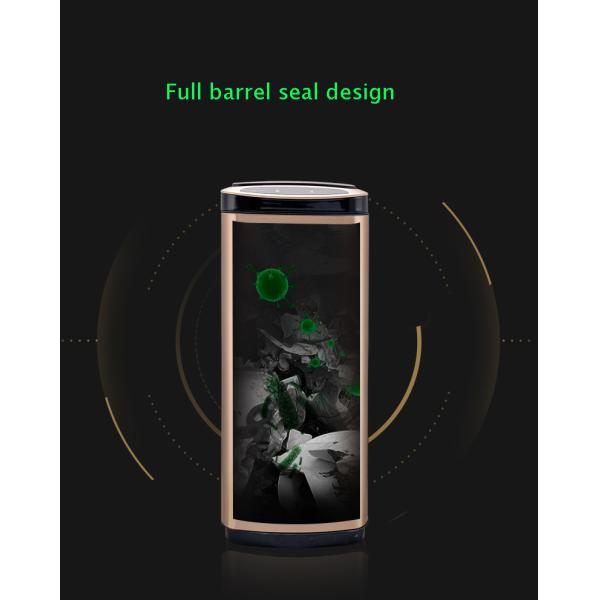 30L Gold Household Ozone Sterilization Sensor Smart Stainless Steel Waste Container Recycling Bin Trash Can