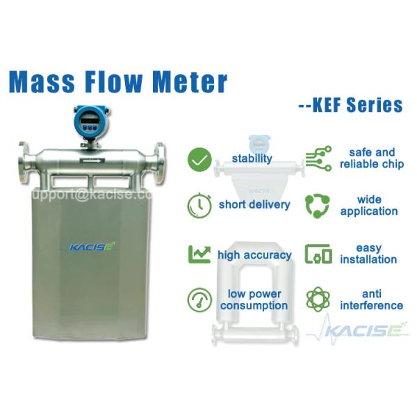 Digital Coriolis Mass Lpg Flow Meter High Accuracy Low Power Consumption