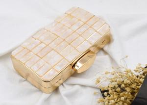 Quality American Style Metal Evening Clutch Bags Fashion Anniversary With Masonry Plaid for sale