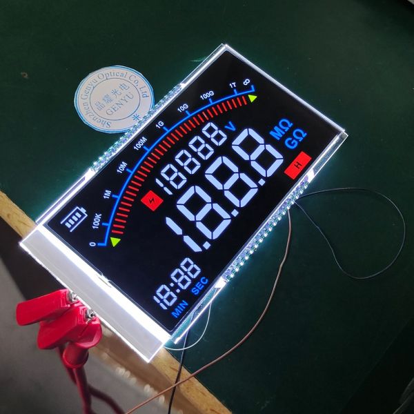 7 Segment LCD Liquid Crystal Display TN/HTN/STN/VA/BTN LCD Screen Custom LCD Module with HT1621 Drive IC and PIN/FPC/ZEBRA Connector