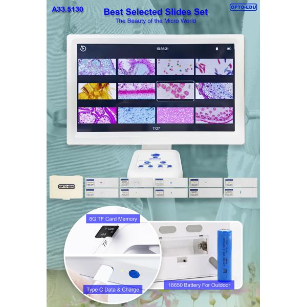 OPTO-EDU A33.5130 7" LCD Digital Microscope 55x-550x Magnification 8.0M CMOS