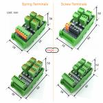 Sensors Wiring Distribution Hub Terminal Blocks Breakout Board 4 6 Arrays Din