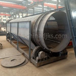 China Rotary Drum Screen Rotary Sifter For Various Materials Motor Driven Slotted Drum on sale