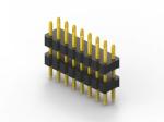 Gold Flash Straight Pin Header , Printed Circuit Board Surface Mount Pin Header