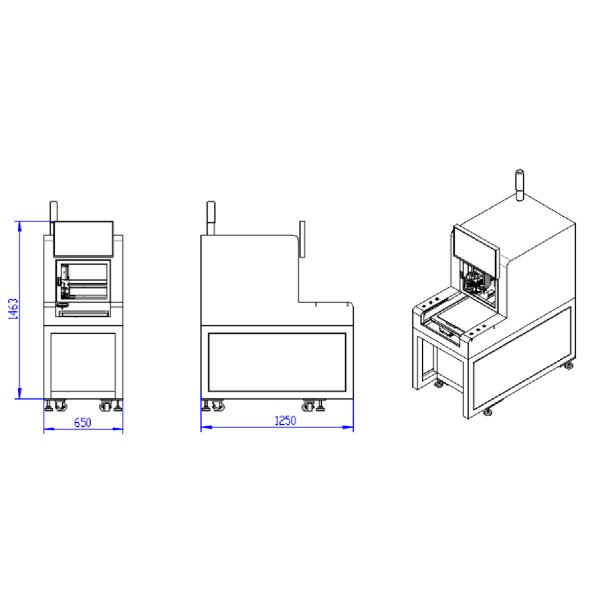 HSTECH Professional PCB Depaneling Router Machine with Max Axis Moving Speed Y2 1000mm/s