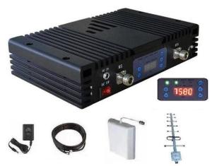 Quality N Female Connector Cell Phone Signal Booster 10dBm Power 60dB Gain 100sqm Coverage for sale