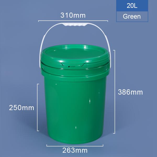 Polyethylene PP Drink Bucket Plastic Pail 5 Gallon Food Safe Custom Printing