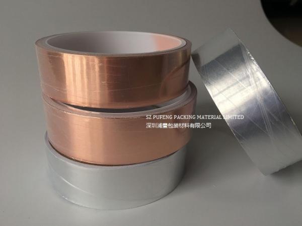 Buy 0.01mm Smooth Copper Foil Tape With Conductive Adhesive EMI Shielding at wholesale prices