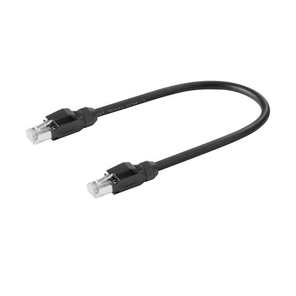 Drag Chain Rj45 Ethernet Cable Male Double Ended Molded 1m 4x2x26awg Cat 6a 10gbps/500mhz