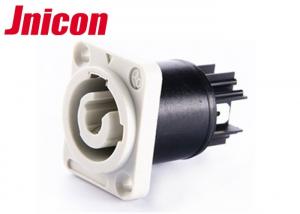 Quality 3 Pin Circualr IP44 Waterproof LED Connectors Powercon Socket 500V / 20A for sale