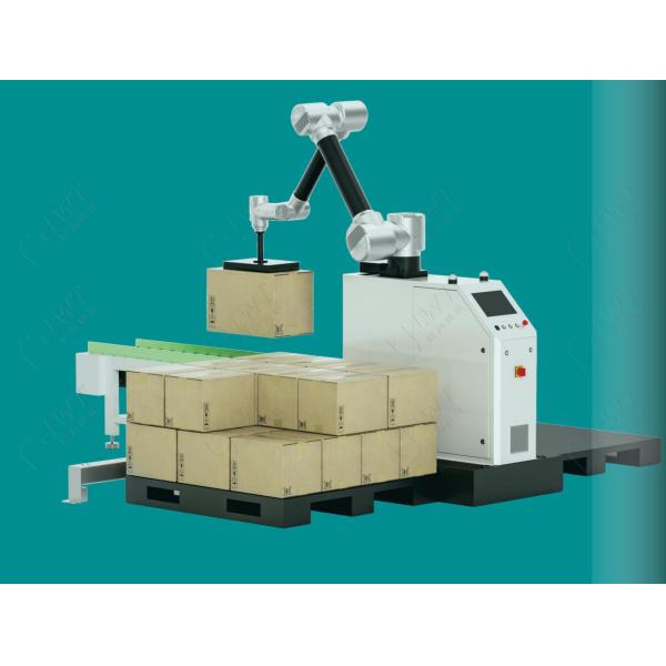 Box End Of Line Carton Erector Sealing Automatic Palletizer / Robot Stacker