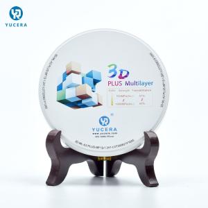 Quality Preshaded 3D Plus Multilayer Dental Zirconia Disc D98 Open System for sale