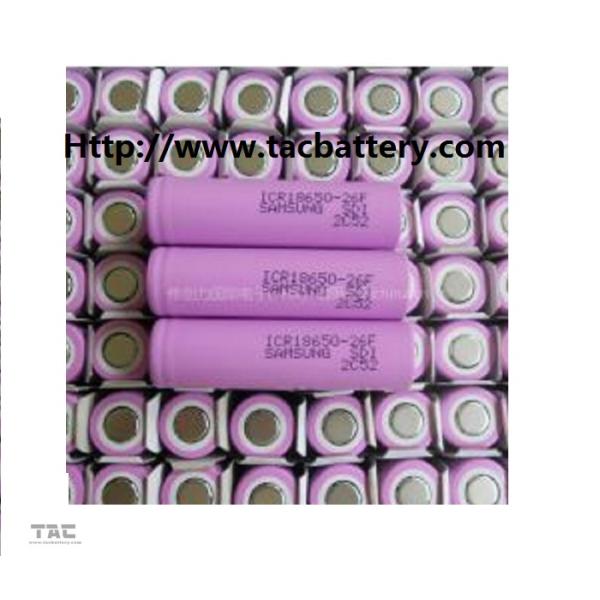 Samsung 18650 26F 3.7V Lithium Ion Cylindrical Battery For Power Tool