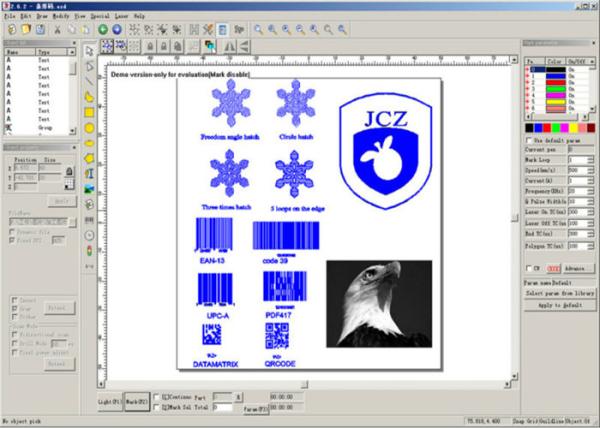 Buy EZCAD2  Green Laser Engraving Machine Software Double Axis / Z Axis at wholesale prices